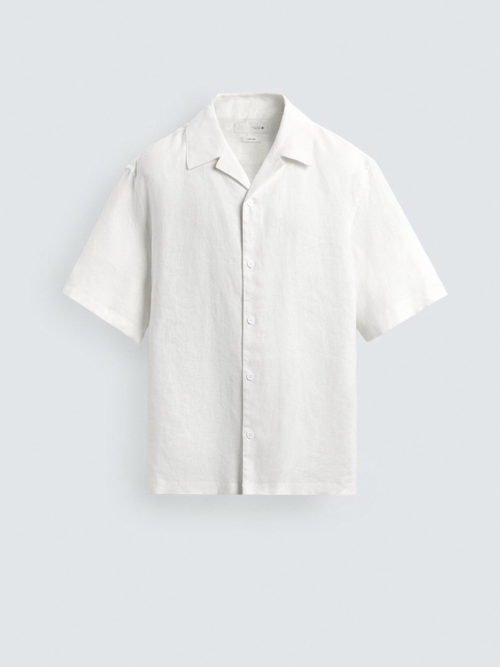 Zara 100% LINEN Men’s RELAXED FIT SHIRT Size XL
